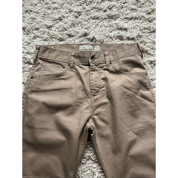 Patagonia Performance Twill Jeans Men 30x32 Tan Iron Clad Organic Straight Pants - Picture 2 of 11